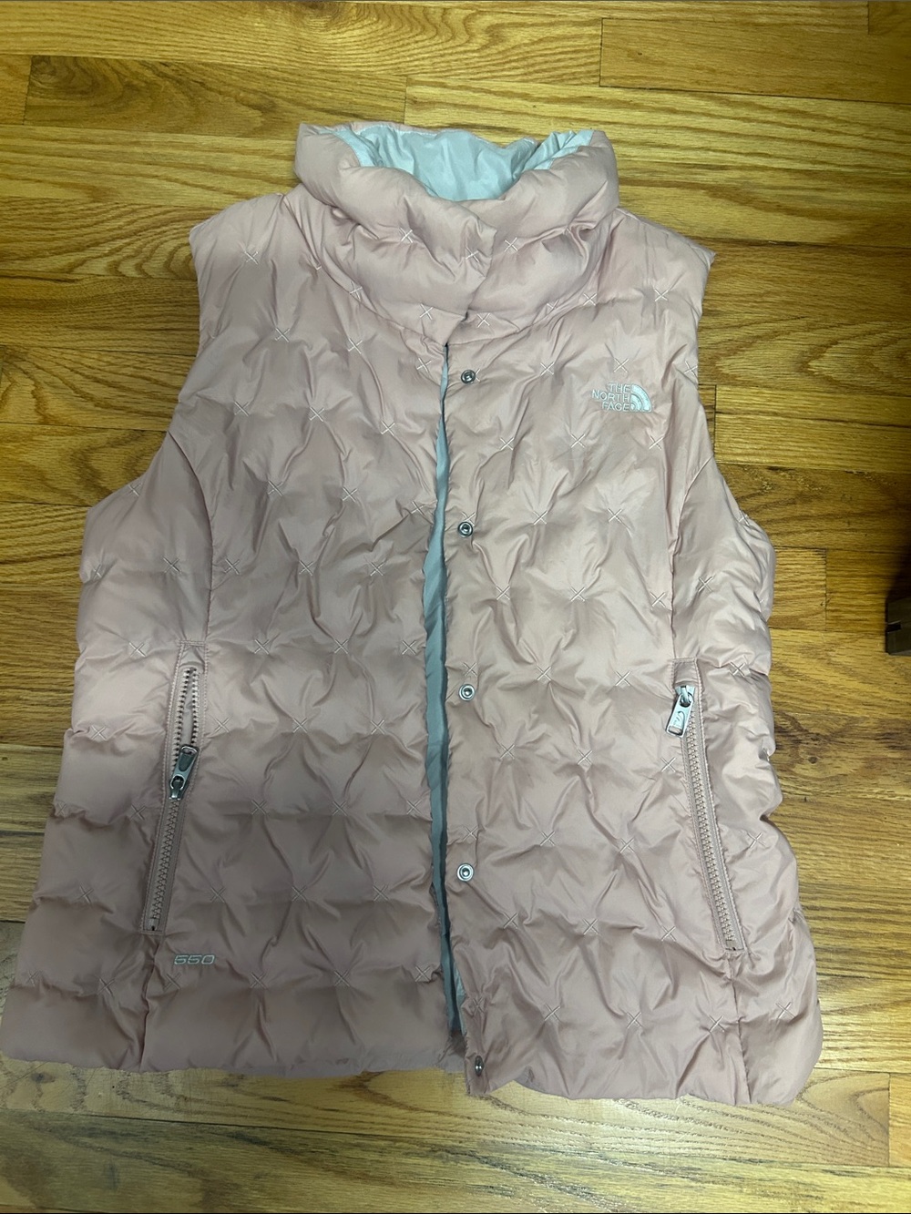The North Face Girls' Light Pink Quilted Puffer Vest
